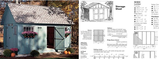 outdoor storage sheds plans